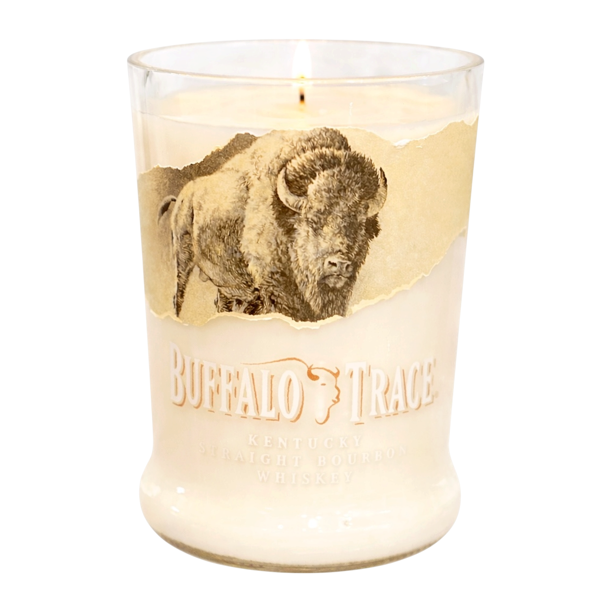 Buffalo Trace Bourbon Glass Soy Wax Candle